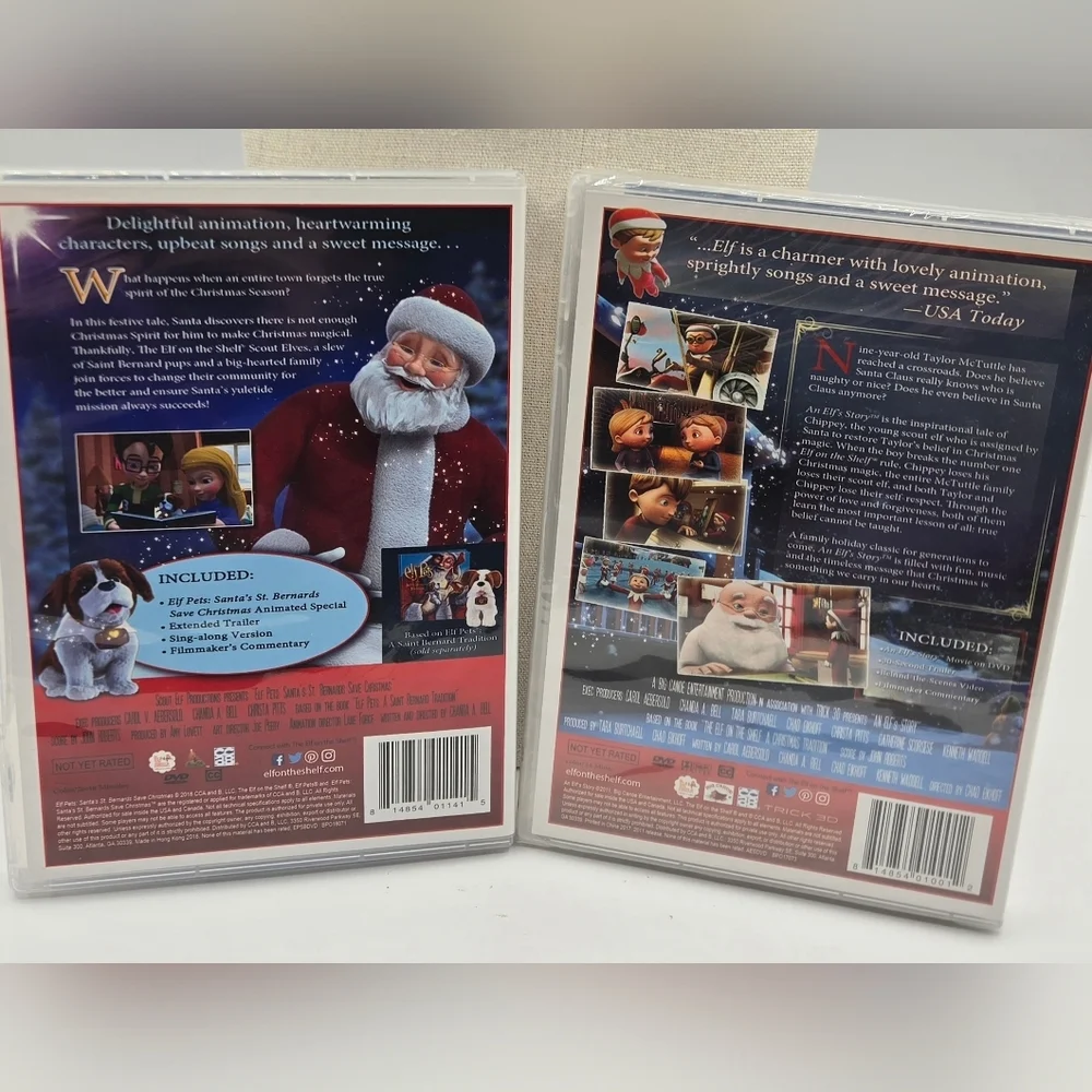 Elf On The Shelf & Elf Pets NEW Dvd's Christmas Elf Tradition